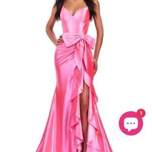 Elegant Pink Evening Gown